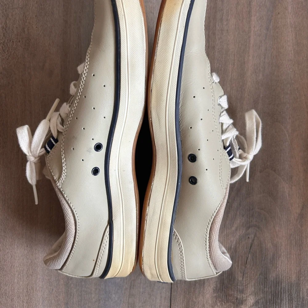 Women’s Keds Spirit Faux Leather Sneakers in taupe/Grey Size 7.5 - Picture 7 of 8
